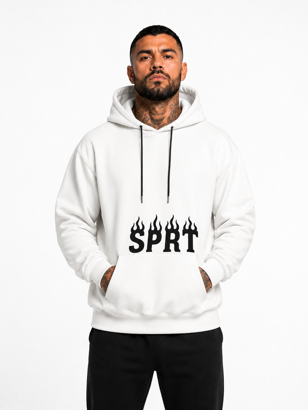 Sparta - Moletom Canguru Premium 3 cabos - Sprt Flame Hoodie