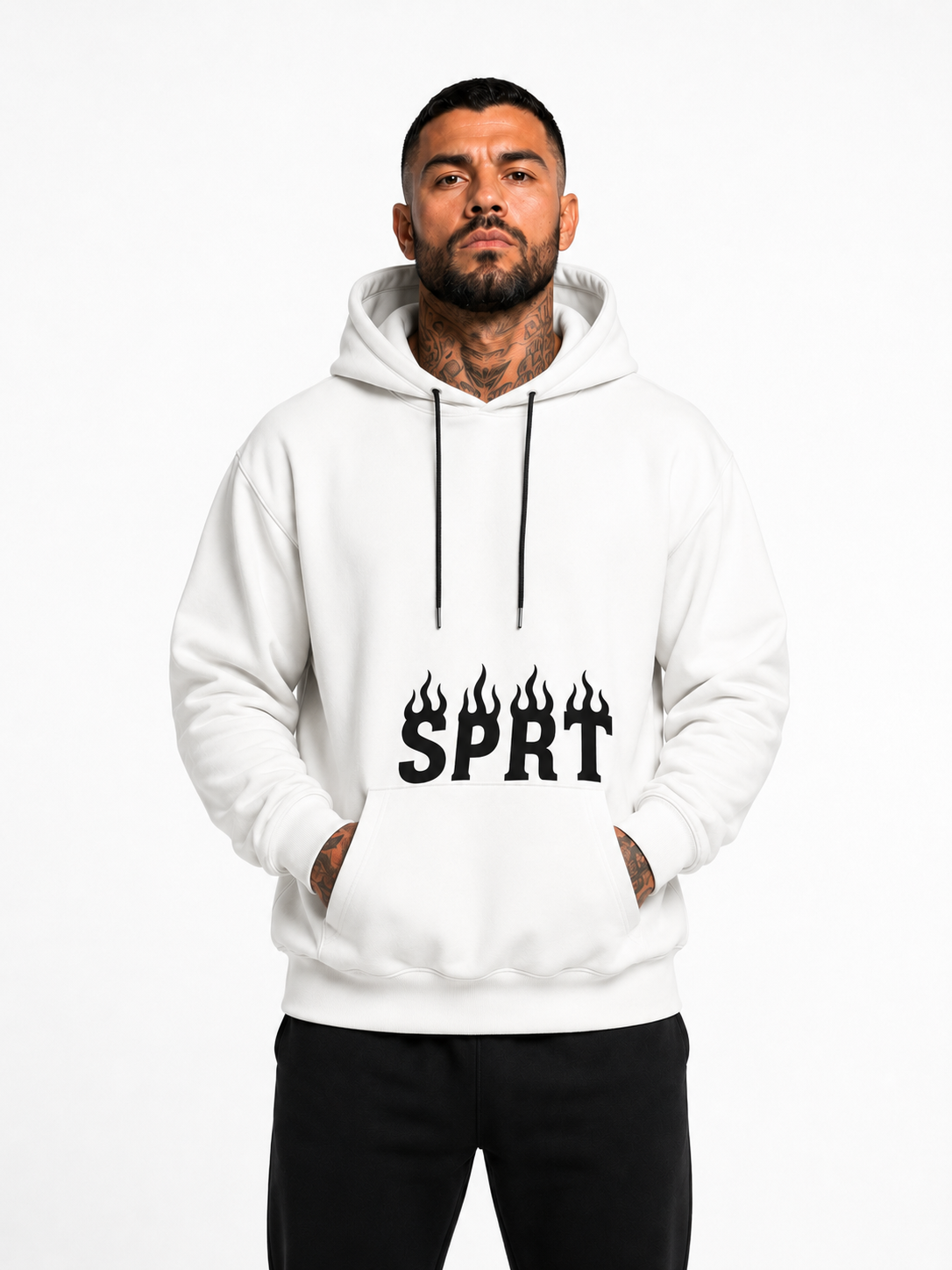 Sparta - Moletom Canguru Premium 3 cabos - Sprt Flame Hoodie