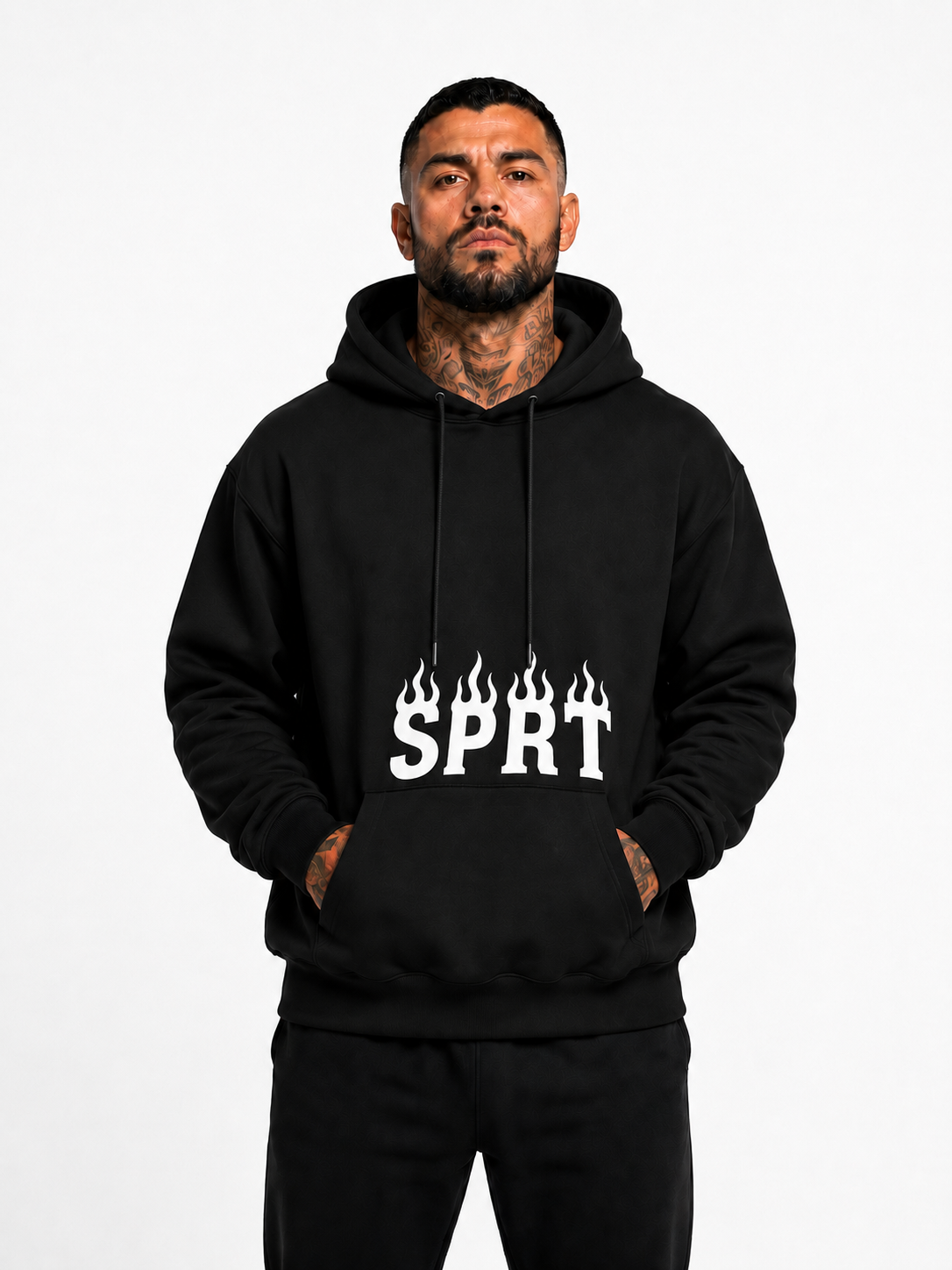 Sparta - Moletom Canguru Premium 3 cabos - Sprt Flame Hoodie